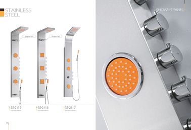 Panneau professionnel de douche d'acier inoxydable avec les jets oranges réglables de massage