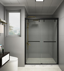 Doubles portes de douche en verre de glissement de KPN2009003 1200-2000X1950mm, portes de compartiment de douche avec de doubles roues
