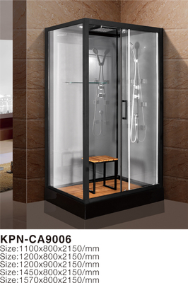 Cabine de douche d'angle avec design moderne et installation debout libre